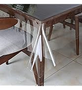 Walrus Clear Vinyl Tablecloth Protector Waterproof/Oil-Proof Plastic Square Transparent Sheet Tab...