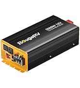 BougeRV 2000W Pure Sine Wave Inverter Convert 12V DC to 120V /110V AC, Fully 2000W Output, Built-...