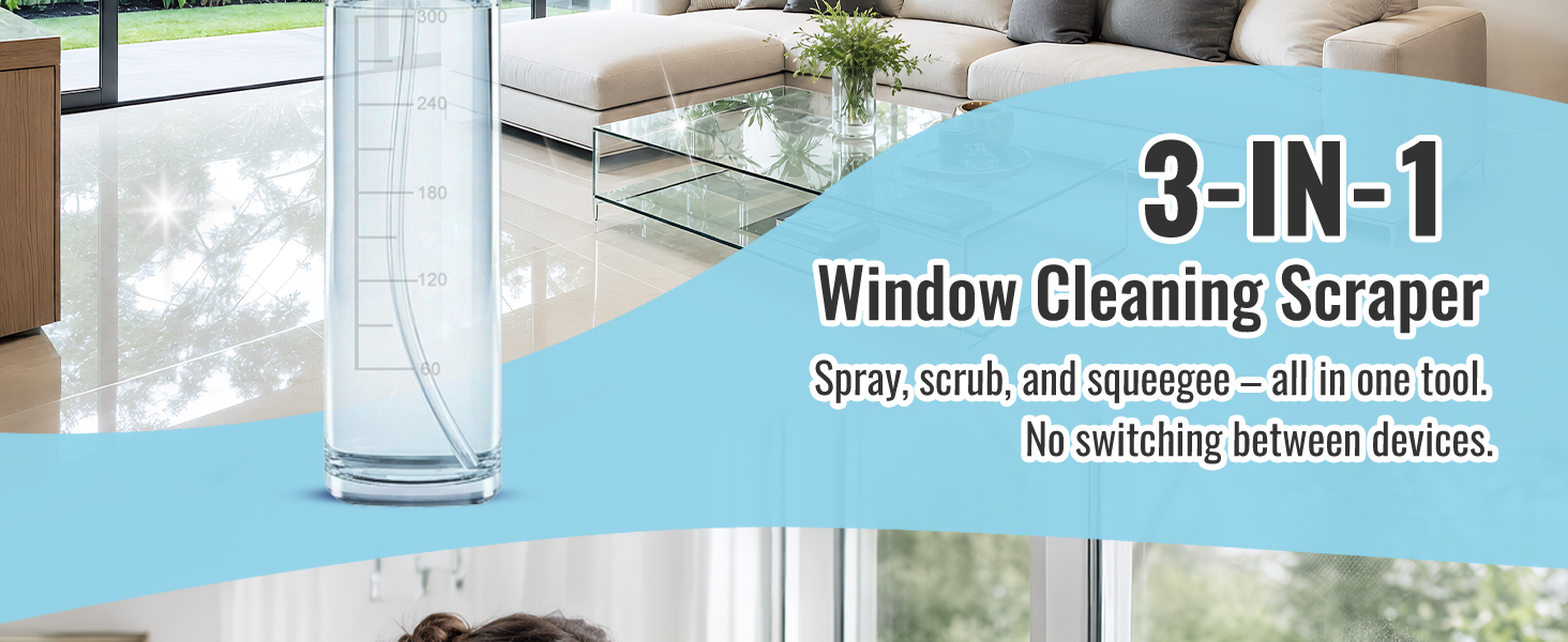 3 in 1 Window Cleaning Scraper