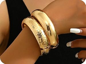 hammered bangles