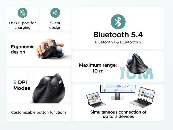 trackball wireless mouse