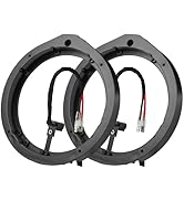 6.5"- 6.75" Honda Aftermarket Speaker Mount with Wiring Harness, Car Door Speaker Adapter Spacer ...