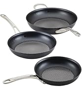 Anolon X Hybrid Nonstick Cookware Frying Pans/Skillet Set, Induction Suitable, 8 Inch, 10 Inch, a...