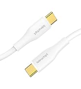 Teleadapt USB C to C Cable (6FT/1.8M), Soft Silicone USB C Cable 2.0, 60W Type C Charging Cable F...