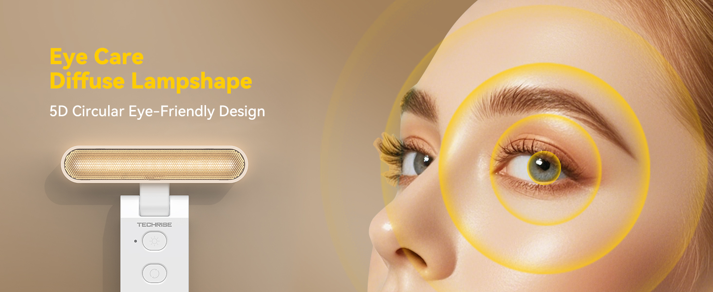 reading light for bed 5D Circular Eye-Friendly Designer, even light to reduce eye strain