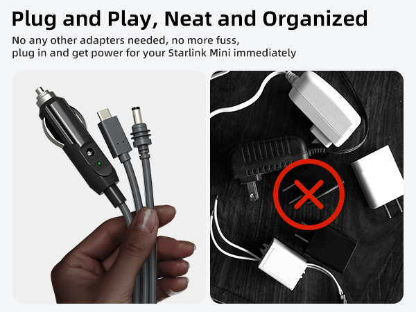 starlink mini dc power cable