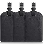 3 Pack Luggage Tags for Suitcases, TSA Approved Bag Tags, Baggage Tags with Privacy Protection, T...