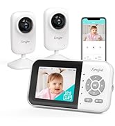Upgrade Video Baby Monitor with 2 Cameras and Audio 2.8