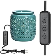 ASAWASA Ceramic Wax Melt Warmer with Timer,Candle Wax Warmer for Scented Wax &amp; Essential Oils,Ide...
