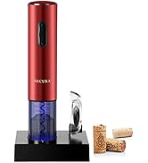 Secura Electric Wine Opener, Automatic Electric Wine Bottle Corkscrew Opener with Foil Cutter, Re...