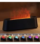 YALEDI Essential Oil Diffuser, Fireplace Fire Flame Aromatherapy Diffuser, 250ml Cool Mist Humidi...
