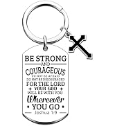 Christian Gifts for Women &amp; Men Inspirational Bible Verse Keychain Baptism Gifts for Girl Boy Tee...