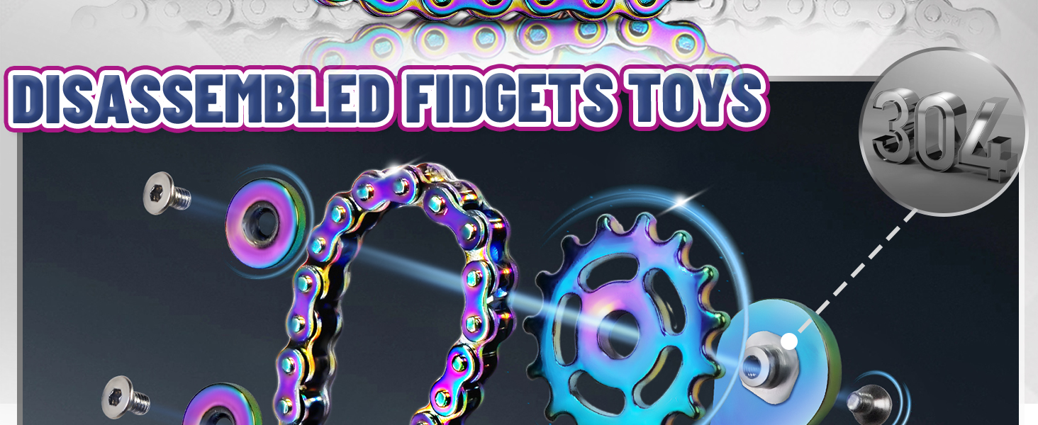 disassembled fidgets toys
