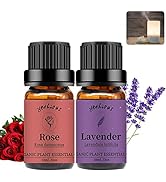 yethious 2 Pack Lavender Rose Essential Oil Set 100% Pure Organic Lavender Aromatherapy Oil Rose ...