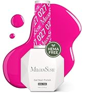 MelodySusie Hema Free Gel Nail Polish, 0.5 Fl Oz Thick Hot Pink Gel Polish, Non Toxic, Long Lasti...