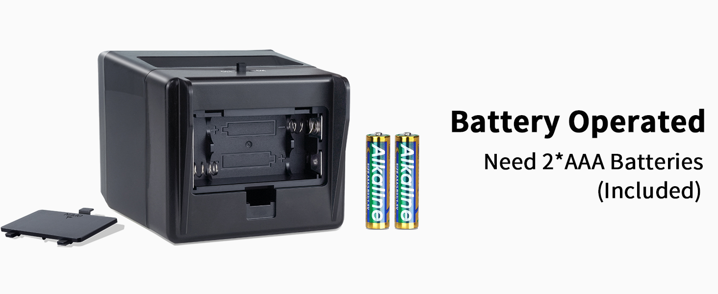 Load 2AAA batteries into the designated space for hours and hours of enjoyment.