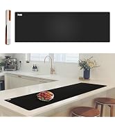 49.2" x 15.7" Large Silicone Mat for Kitchen Counter Protector, Cuttable Silicon Countertop Prote...