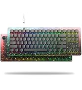 Womier 75% Keyboard CNC Acrylic Clear Mechanical Gaming Keyboard, TKL Custom RGB Keyboard with Ho...