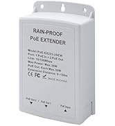 Outdoor PoE Switch/Extender - 1 in 2 Out Ports, IP65 Waterproof, 10/100Mbps, 30W 48V IEEE 802.3af...