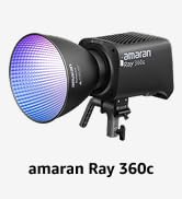 amaran Ray 360c 360W RGB LED Video Light APP/DMX Control 12 Effects, 1,800-20,000K 17,130Lux/1m C...