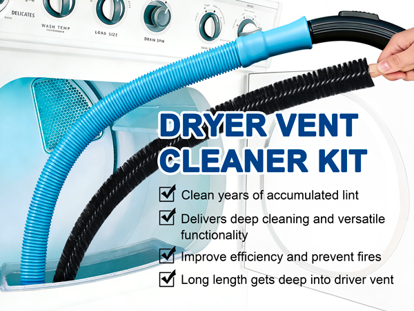 Dryer Vent Cleaner Kit - Dryer Lint Brush