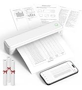 KNAON Bluetooth Thermal Printer, Portable Printer Wireless for Travel,Office&amp;School, Includes 3 R...