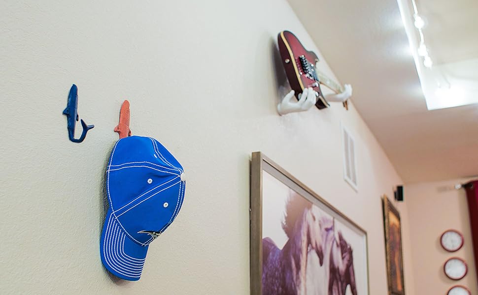 Coastal Coral Shark Wall Hooks Hat