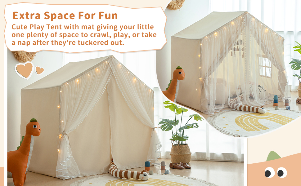 play tent with mat