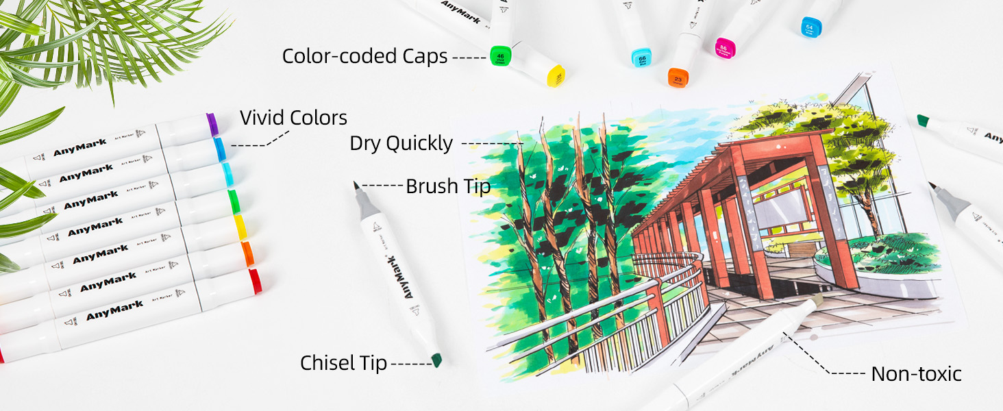 alcohol brush markers