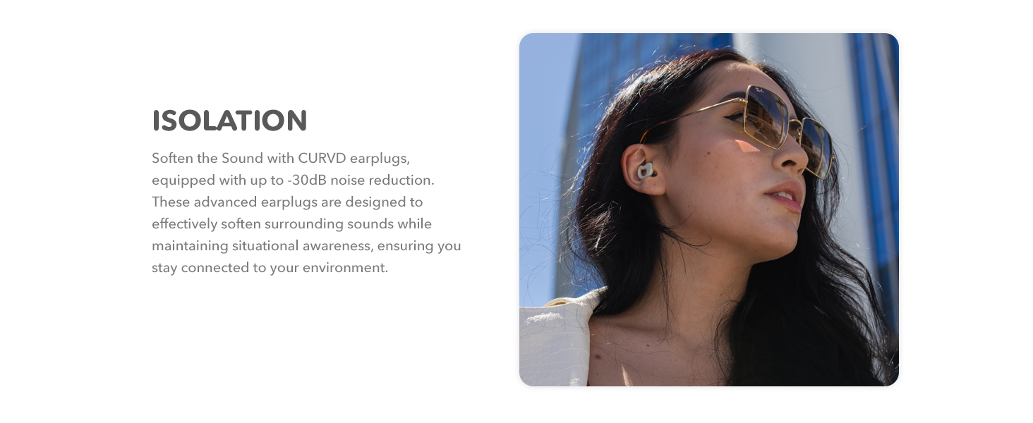 CURVD Everyday Earplugs are Isolating