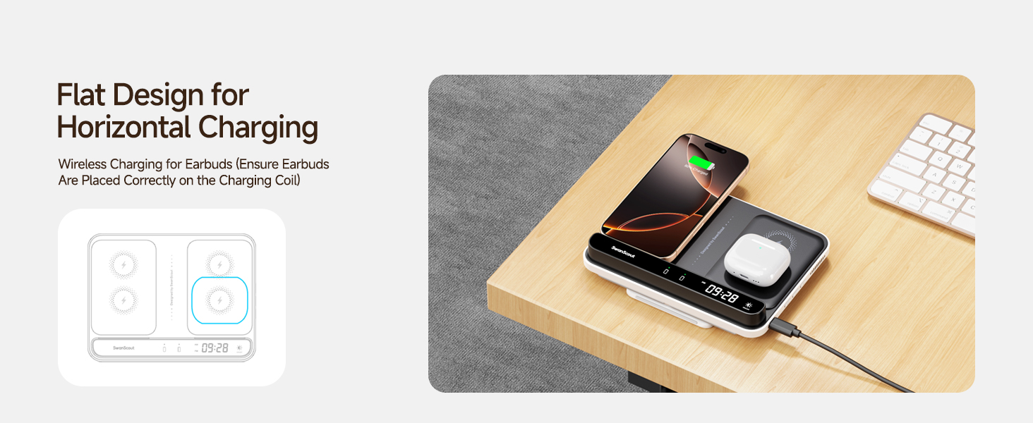 a smartphone with a battery on a table