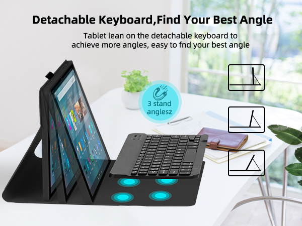 fire max 11 tablet cover Detachable keyboard