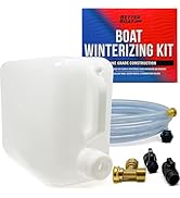 Boat Winterizing Kit and RV Winterizing Kit, 5-Gallon Antifreeze Tank with Hose and Adapters, for...
