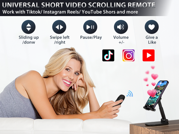 tiktok scrolling remote