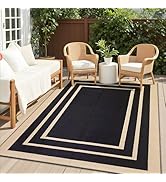 OLANLY Outdoor Rug 5x8 ft Waterproof, Reversible Plastic Straw Rug, RV Mat, Indoor Outdoor Carpet...