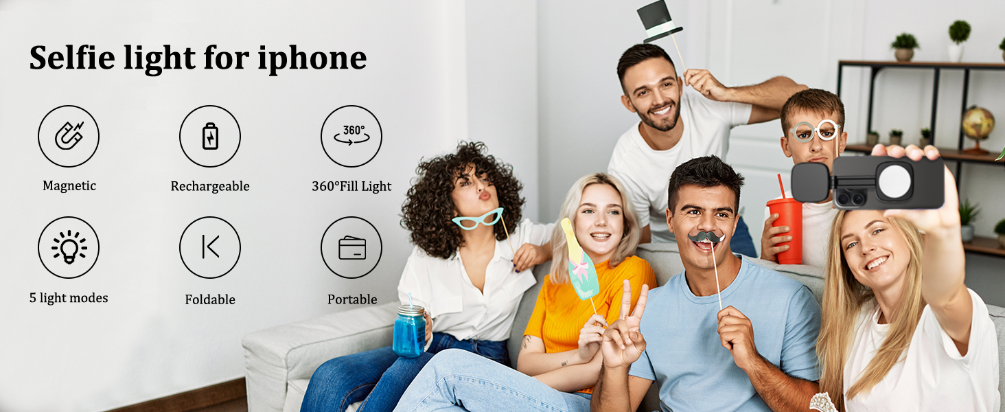 magnetic phone light