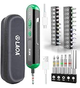 LAOA 4V Electrical Screwdriver Rechargeable Cordless Electric Screwdriver Kit,USB Rechargeable Co...