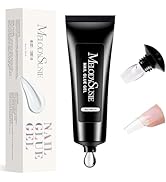 MelodySusie Solid Nail Glue Gel for Press On Nails, Super Strong Gel Nail Glue for Nail Tips, Acr...