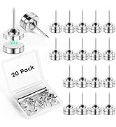 GOOLADA 20 Sets Magnetic Push Pins, Silver Magnetic Tacks, Thumbtacks for Hanging, Poster Hanger,...