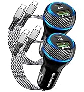 2-Pack 48W Type C Car Charger Fast Charging, USB C Car Charger Adapter [PD&amp;QC] Dual Fast Car Ciga...