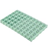 Hyuduo SMT Box, 50Pcs SMT Storage Boxes, Green Plastic SMT SMD Container Box, Electronic Componen...