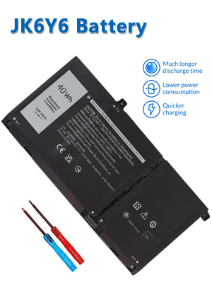 40Wh Type JK6Y6 Battery for Dell