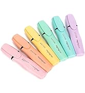 ZEYAR Aesthetic Highlighter Pen, Chisel Tip Marker Pen, AP Certified, Assorted Colors, Water Base...