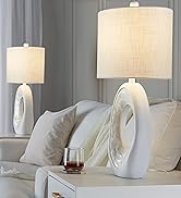 LumiSource Pearl 29" Contemporary Polyresin Table Lamp,