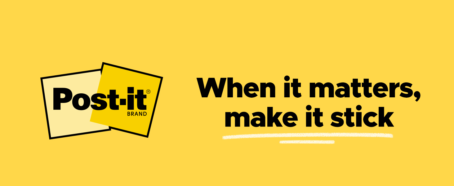 When it matters, make it stick
