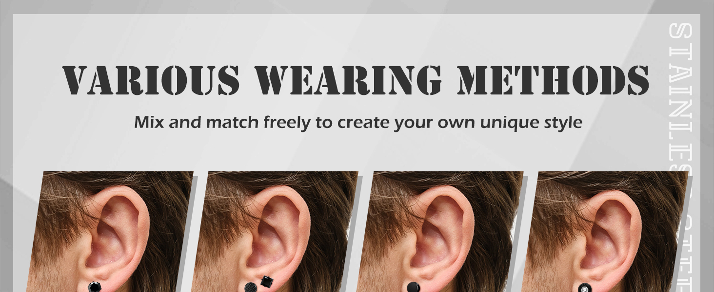 MENS EARRINGS STUDS