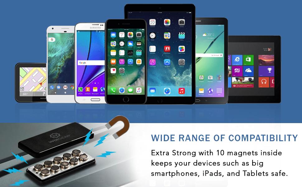 Rectangle Flat Stick Dashboard Magnetic Mount