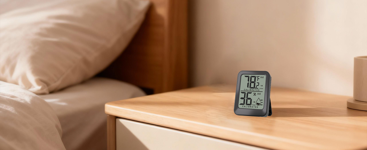temperature and humidity monitor for bedroom