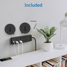 wall mounted surge protector flat plug extension cord