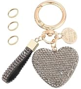 Keychain for Women Girls Bling Heart Key Chain Accessories for Key/Backpack Bag Charm Decoration